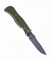 Нож Нокс "Офицерский", сталь AUS-8, пок. BlackWash, рук. Olive пластик
