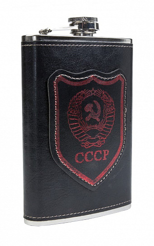 Фляга Герб СССР, принт, 9 oz, арт BP-9-4