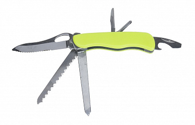 Нож складной  с набором инструментов, lime