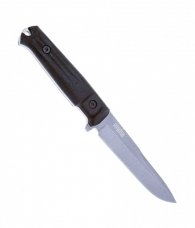Нож Kizlyar Supreme Alpha AUS-8 SW (StoneWash, Black Kraton, Camo MOLLE ножны)