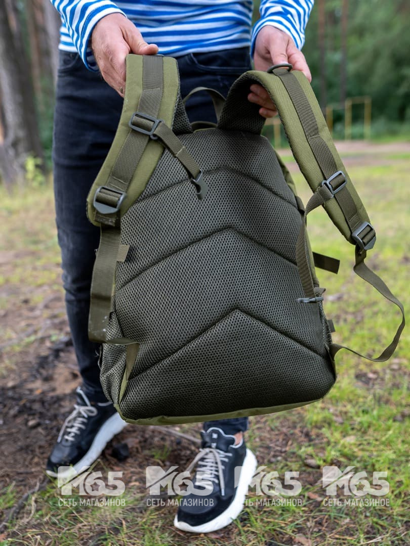 Рюкзак с двумя косыми карманами спереди, olive