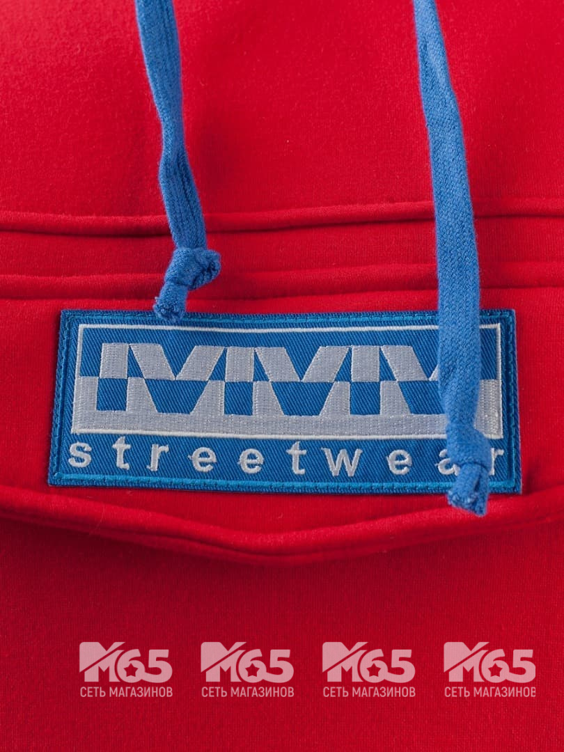 Толстовка М65 STREETWEAR на флисе красная