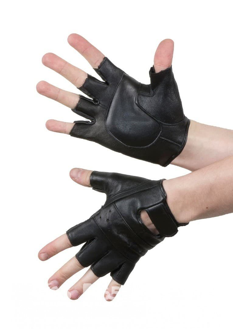 ᐉЖенские кожаные перчатки без пальцев [Alberto PREMIUM®]ᐉПерчатки для мотоледи