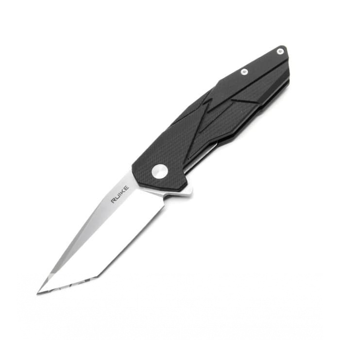 Нож складной Ruike, сталь Sandvik 14C28N, рукоять G10, длина клинка 90 мм, черный